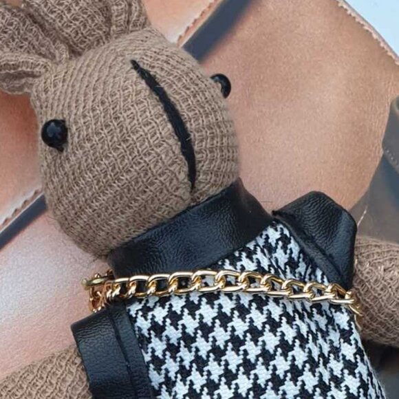 Bunny Rabbit Key Chain Key Ring Handbag Purse Charm Fashion Women Accessory Gift - Picture 4 of 4